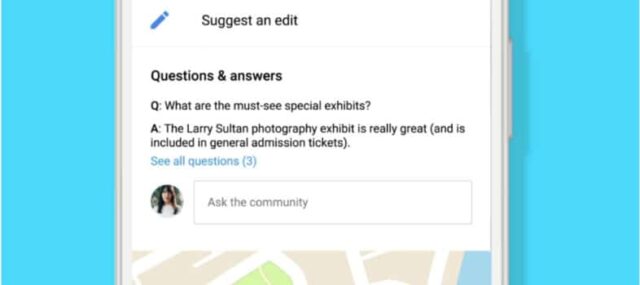 New Google Q&A feature from Google's own blog introducing the feature